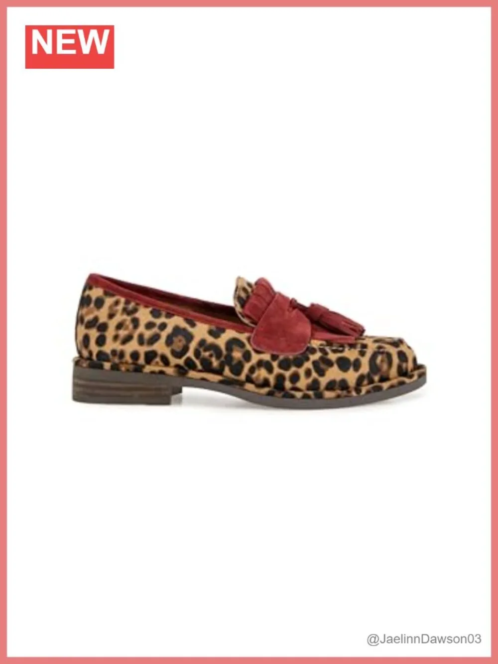 Women's Leather Slip-On Loafer Flats with Tassel Detail and Arch Support